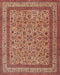 Machine Washable Traditional Sand Brown Rug, wshtr69