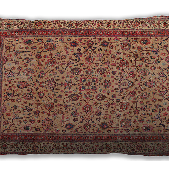 Traditional Classic Rectangular Brown Sand Brown Lumbar Throw Pillow, 13 inch by 19 inch, lbtr69