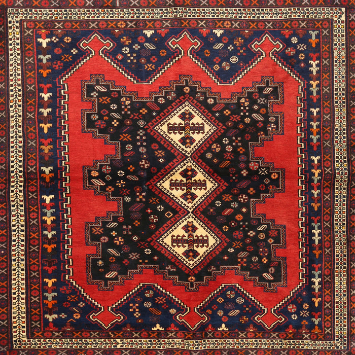 Square Traditional Brown Persian Rug, tr700