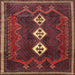 Square Traditional Brown Persian Rug, tr701