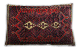 Traditional Classic Rectangular Brown Lumbar Throw Pillow, 13 inch by 19 inch, lbtr701