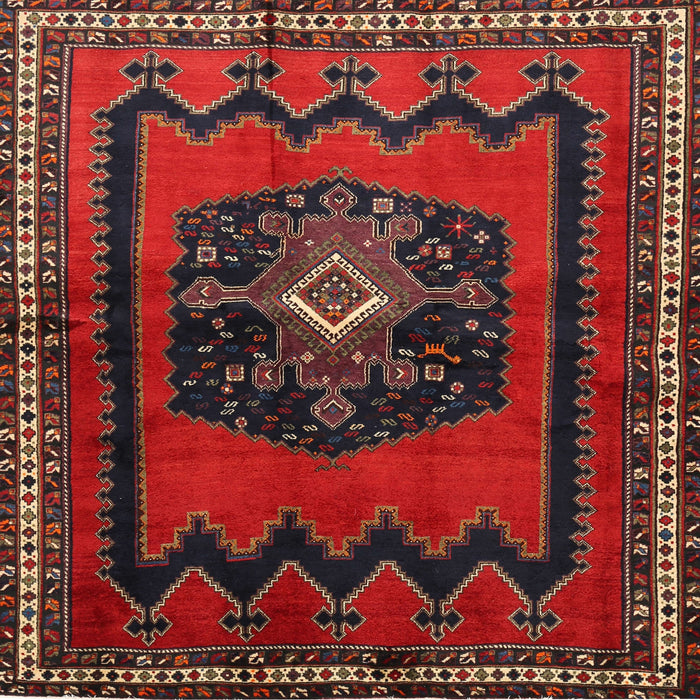 Square Traditional Red Persian Rug, tr702