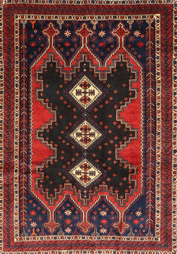 Machine Washable Traditional Brown Rug, wshtr703