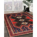 Traditional Brown Persian Rug in Family Room, tr703
