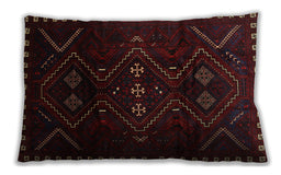 Traditional Classic Rectangular Bakers Brown Lumbar Throw Pillow, 13 inch by 19 inch, lbtr704