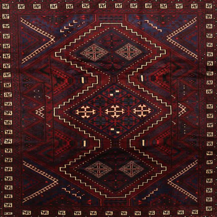 Square Traditional Bakers Brown Persian Rug, tr704