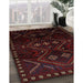 Machine Washable Traditional Bakers Brown Rug in a Family Room, wshtr704