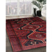 Machine Washable Traditional Bakers Brown Rug in a Family Room, wshtr705