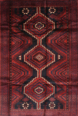 Machine Washable Traditional Bakers Brown Rug, wshtr705