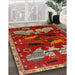 Machine Washable Traditional Red Rug in a Family Room, wshtr707