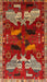 Machine Washable Traditional Red Rug, wshtr707