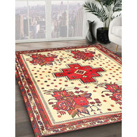 Traditional Sun Yellow Persian Rug, tr708