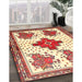 Machine Washable Traditional Sun Yellow Rug in a Family Room, wshtr708