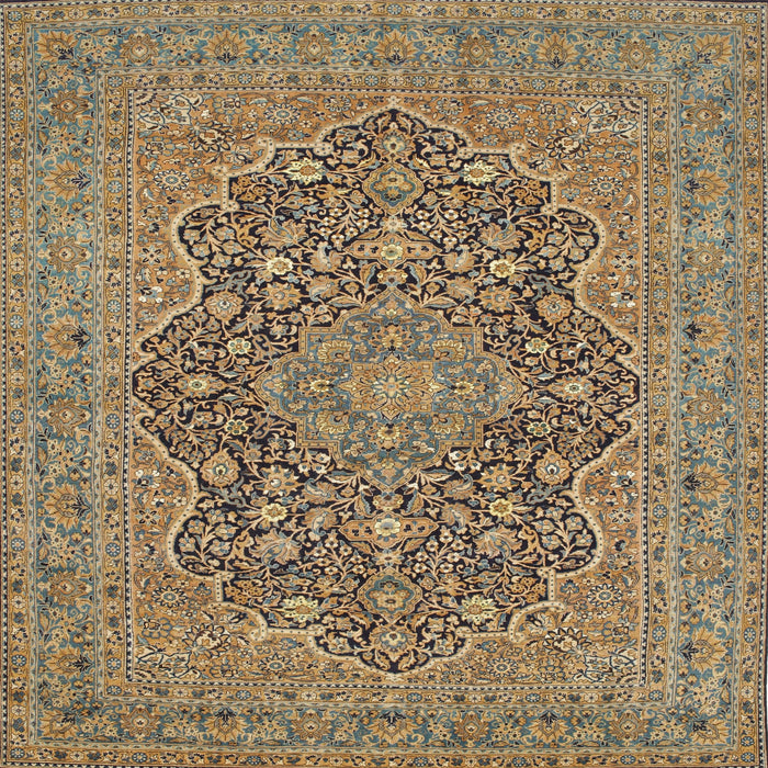Round Machine Washable Traditional Sepia Brown Rug, wshtr70
