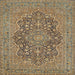 Square Traditional Reddish Brown Persian Rug, tr70