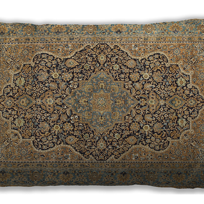 Traditional Classic Rectangular Sepia Brown Lumbar Throw Pillow, 13 inch by 19 inch, lbtr70