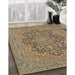 Machine Washable Traditional Sepia Brown Rug in a Family Room, wshtr70