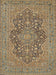 Machine Washable Traditional Sepia Brown Rug, wshtr70