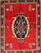 Machine Washable Traditional Brown Rug, wshtr710