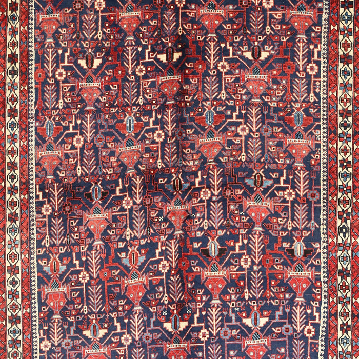 Machine Washable Traditional Rosy Pink Rug, wshtr711