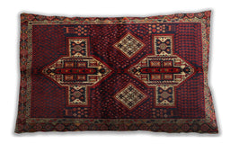 Traditional Classic Rectangular Dark Gold Brown Lumbar Throw Pillow, 13 inch by 19 inch, lbtr713