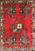 Machine Washable Traditional Red Rug, wshtr715