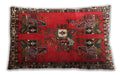 Traditional Classic Rectangular Red Lumbar Throw Pillow, 13 inch by 19 inch, lbtr715