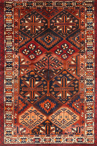 Machine Washable Traditional Gold Brown Rug, wshtr718