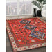 Traditional Rust Pink Persian Rug in Family Room, tr719