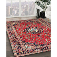 Traditional Camel Brown Medallion Rug, tr71