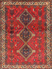 Machine Washable Traditional Red Rug, wshtr720