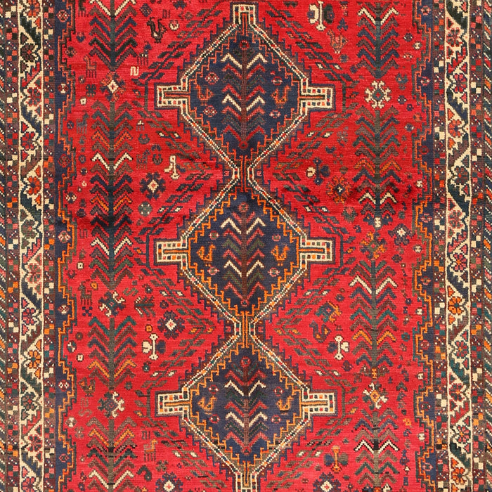 Machine Washable Traditional Red Rug, wshtr720