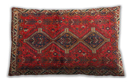 Traditional Classic Rectangular Red Lumbar Throw Pillow, 13 inch by 19 inch, lbtr720