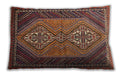 Traditional Classic Rectangular Orange Brown Lumbar Throw Pillow, 13 inch by 19 inch, lbtr721