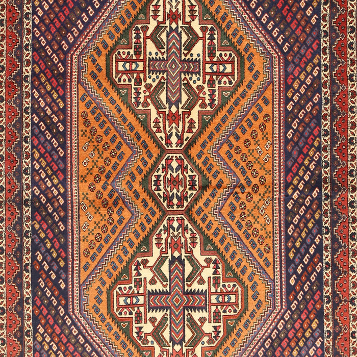 Traditional Orange Brown Persian Rug, tr721