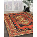 Traditional Red Southwestern Rug in Family Room, tr722