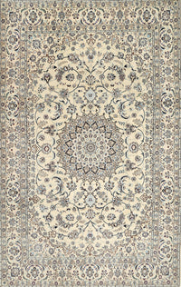 Machine Washable Traditional Vanilla Gold Rug, wshtr726