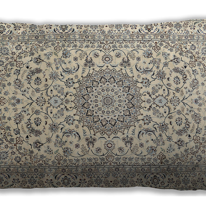 Traditional Classic Rectangular Vanilla Gold Lumbar Throw Pillow, 13 inch by 19 inch, lbtr726