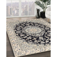 Traditional Gray Medallion Rug, tr727