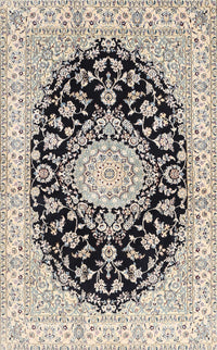 Machine Washable Traditional Gray Rug, wshtr728