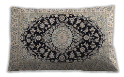 Traditional Classic Rectangular Gray Lumbar Throw Pillow, 13 inch by 19 inch, lbtr728