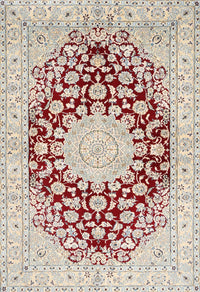 Machine Washable Traditional Rust Pink Rug, wshtr729