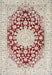 Machine Washable Traditional Rust Pink Rug, wshtr729