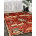 Traditional Red Animal Rug in Family Room, tr735