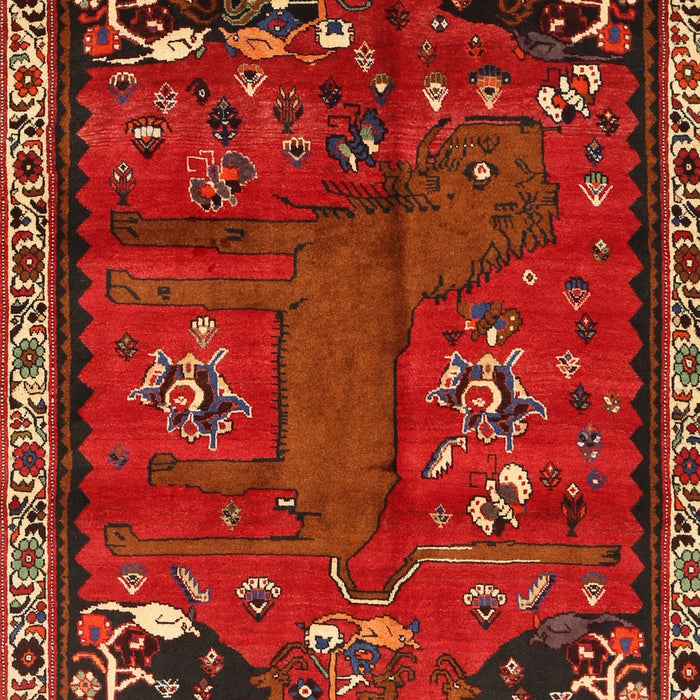 Machine Washable Traditional Sienna Brown Rug, wshtr736