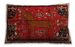 Traditional Classic Rectangular Sienna Brown Lumbar Throw Pillow, 13 inch by 19 inch, lbtr736