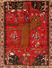 Traditional Sienna Brown Animal Rug, tr736