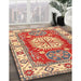 Traditional Red Geometric Rug in Family Room, tr737