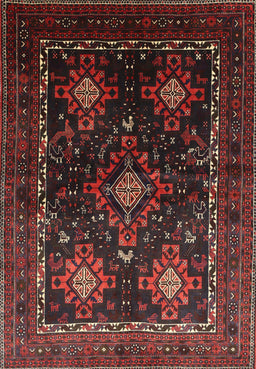 Machine Washable Traditional Sepia Brown Rug, wshtr738