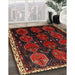 Machine Washable Traditional Sepia Brown Rug in a Family Room, wshtr739